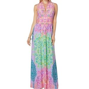 Lilly Pulitzer Pearce maxi dress sunshine vibes sz lg